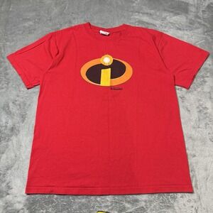 Vintage Original The Incredibles Movie Promo Shirt Disney Mens Size M 20.5x25.5‎